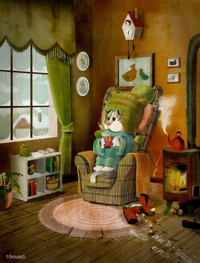 Keyla tomando tecito